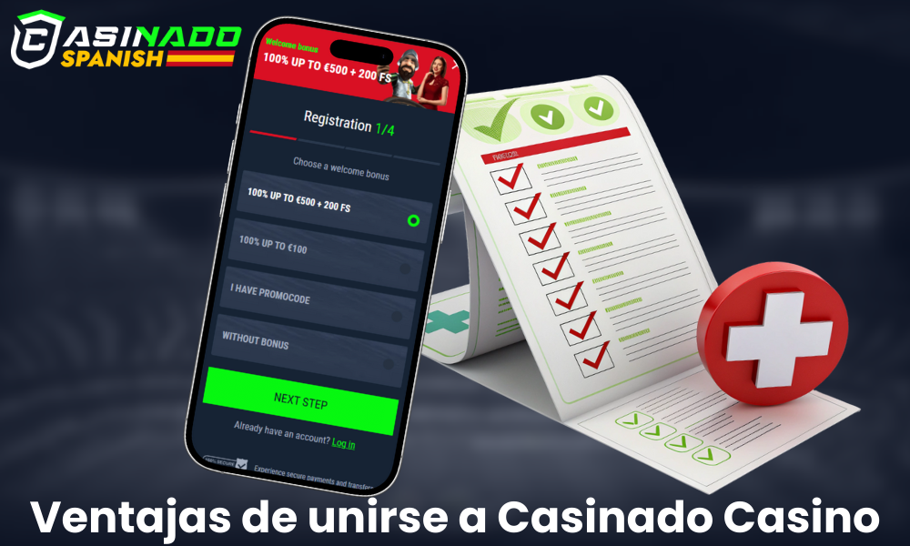 Resumen de ventajas al registrarse en el casino Casinado