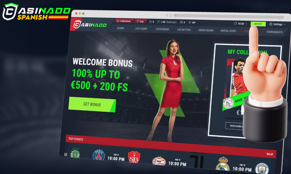 Pulse el botón «Depositar»